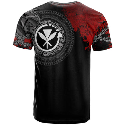 Personalised Photo Hawaii Polyensian T-shirt - Polynesian Chain Style