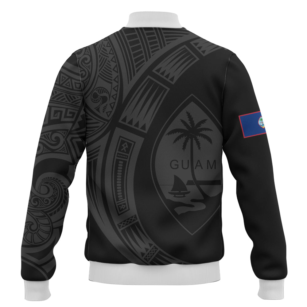 Guam Baseball Jacket Polynesia Tribal Spirits Of Guam Seal