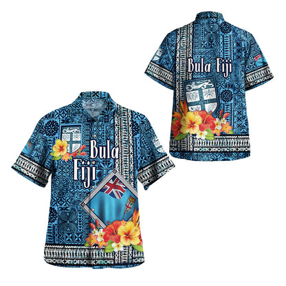 Fiji Combo Off Shoulder Long Dress And Shirt Bula Fiji Masi Tropical Flowers Special Design