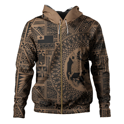 Tonga Hoodie Royal Seal Tribal Pattern