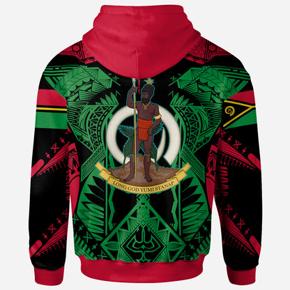 Vanuatu Hoodie - Vanuatu "Long God yumi stanap" Polynesian Pride Hoodie
