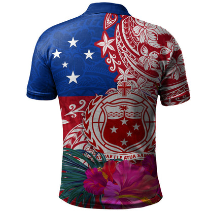 Samoa Polo Shirt Flag Tribal Tropical Style