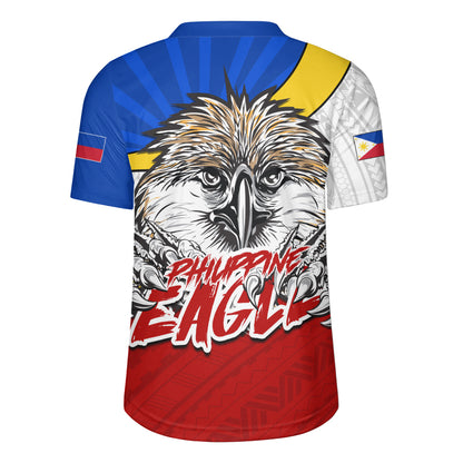 Philippines Filipinos Rugby Jersey Tribal Tattoo Flag Eagle Animal