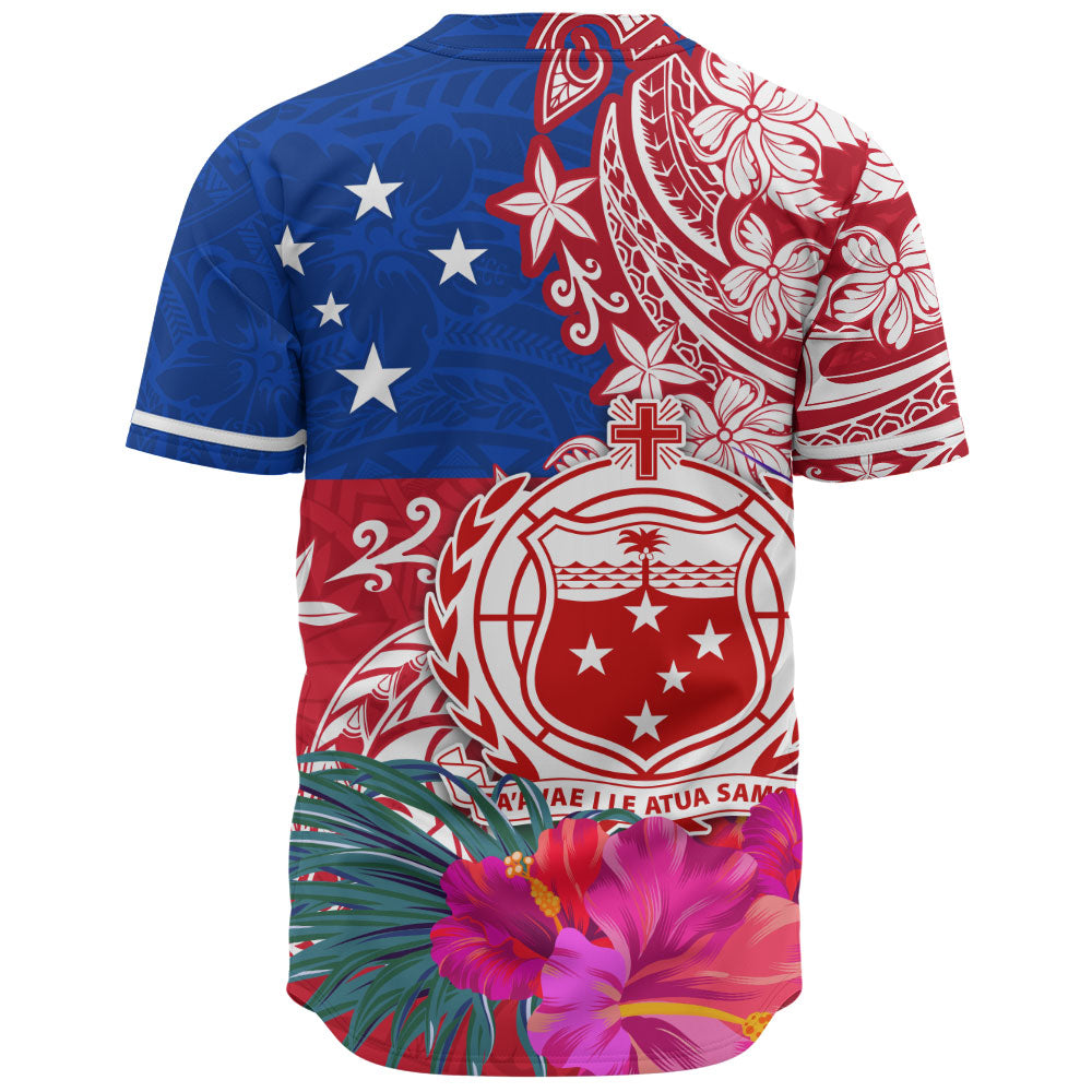 Samoa Baseball Shirt Flag Tribal Tropical Style