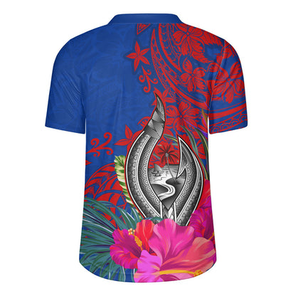 Guam Rugby Jersey Flag Tribal Tropical Style