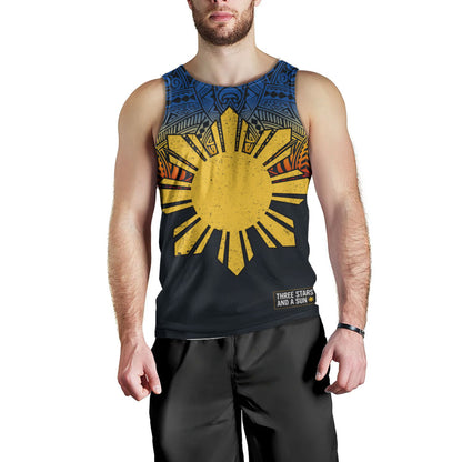Philippines Filipinos Tank Top Philippine Pride Three Stars and A Sun