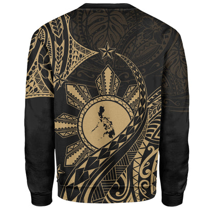 Philippines Filipinos Sweatshirt Filipino Polynesia Star With Tribal Design