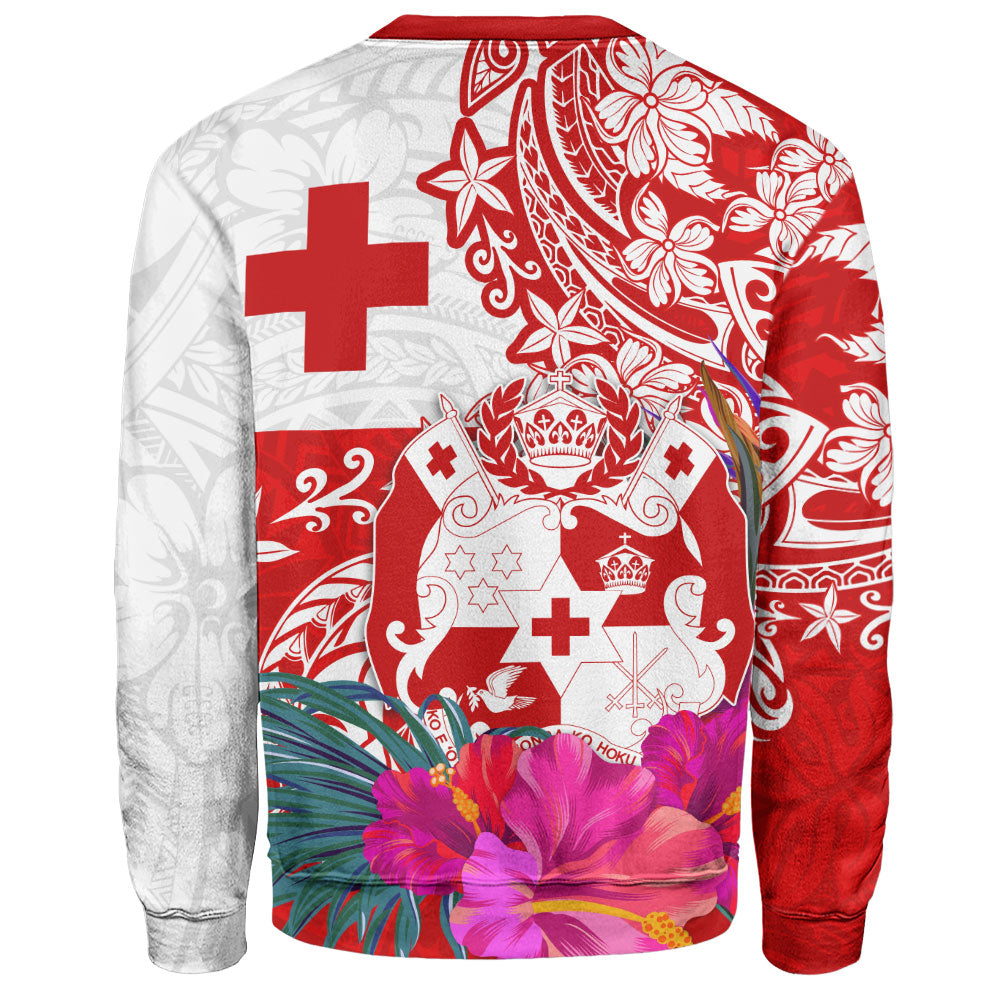 Tonga Sweatshirt Flag Tribal Tropical Style
