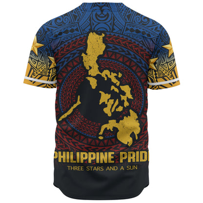 Philippines Filipinos Baseball Shirt Philippine Pride Three Stars and A Sun