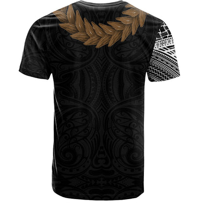 Samoa T-Shirt Tattoo Roman Reigns With Ula Fala Style Brown