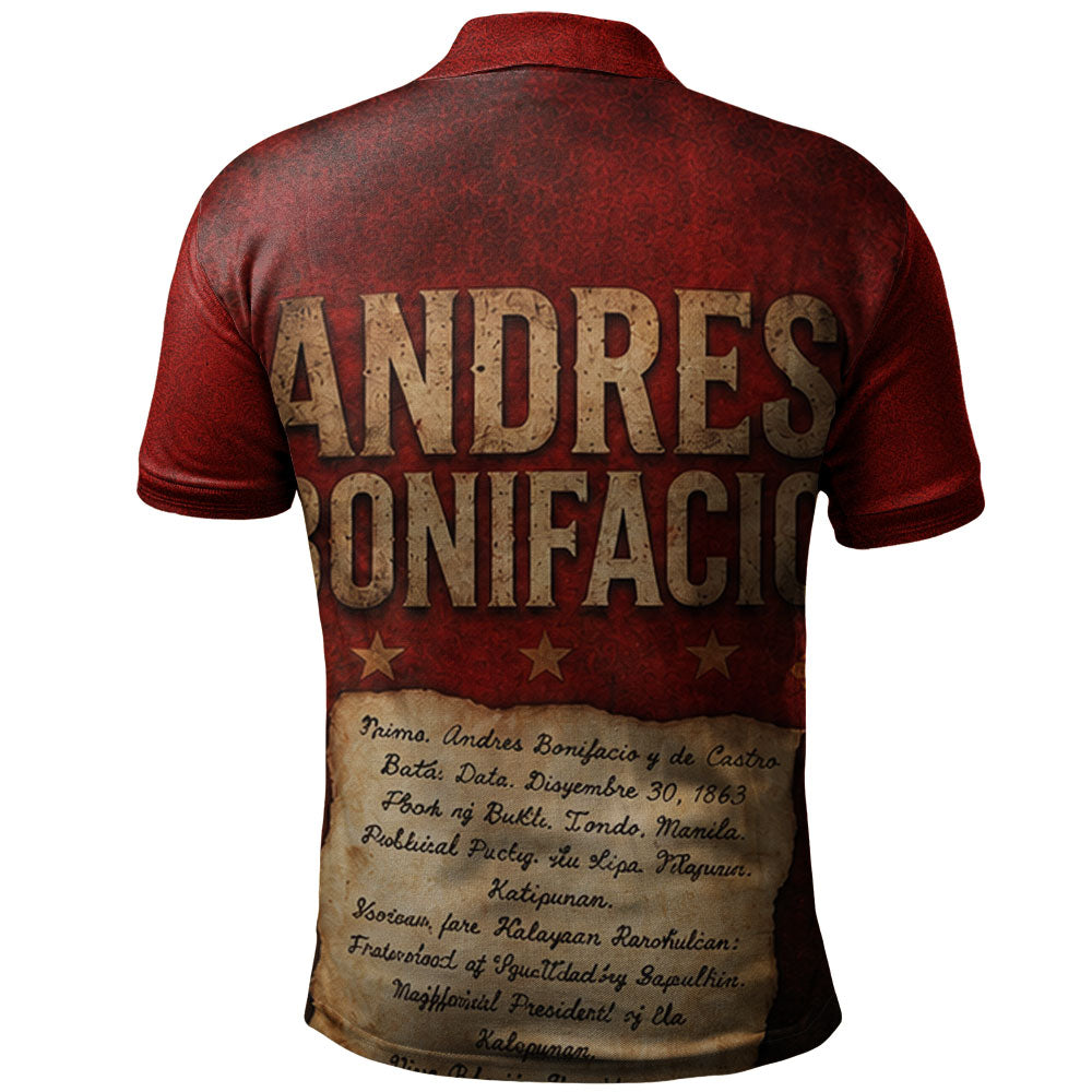 Philippines Filipinos Polo Shirt Andres Bonifacio Philippine Hero