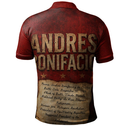 Philippines Filipinos Polo Shirt Andres Bonifacio Philippine Hero