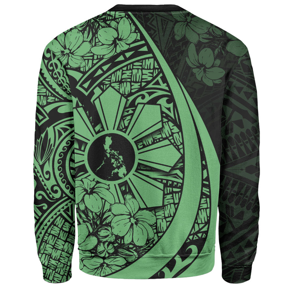 Philippines Filipinos Sweatshirt Custom National Sampaguita Flower Symbols Style