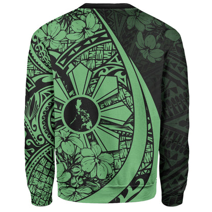 Philippines Filipinos Sweatshirt Custom National Sampaguita Flower Symbols Style