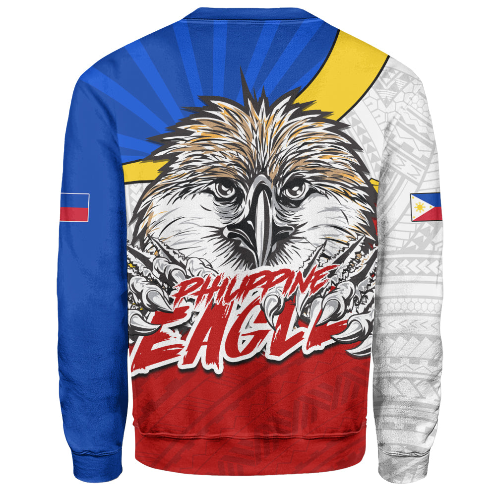 Philippines Filipinos Sweatshirt Tribal Tattoo Flag Eagle Animal