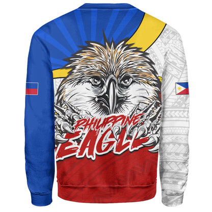 Philippines Filipinos Sweatshirt Tribal Tattoo Flag Eagle Animal