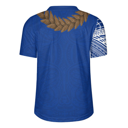 Samoa Rugby Jersey Tattoo Roman Reigns With Ula Fala Style Brown
