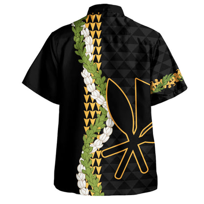Hawaii Hawaiian Shirt Kanaka Maoli Puakenikeni Maile Flower Lei