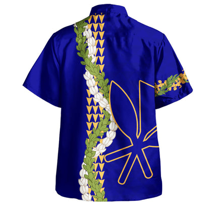 Hawaii Hawaiian Shirt Kanaka Maoli Puakenikeni Maile Flower Lei