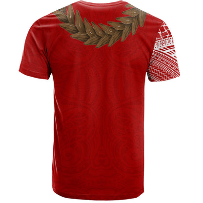 Samoa T-Shirt Tattoo Roman Reigns With Ula Fala Style Brown