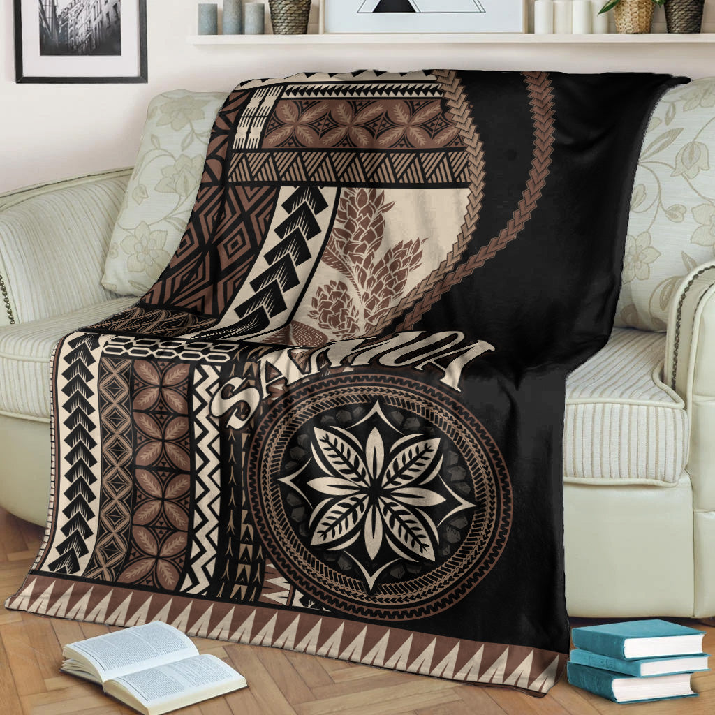 Samoa Premium Blanket Samoan Siapo Motif Classic Style