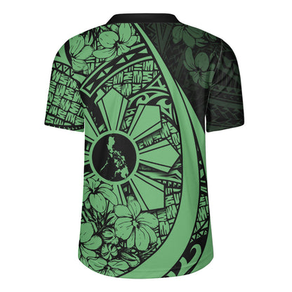 Philippines Filipinos Rugby Jersey Custom National Sampaguita Flower Symbols Style