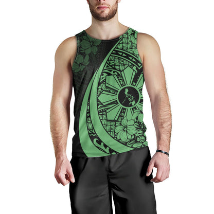 Philippines Filipinos Tank Top Custom National Sampaguita Flower Symbols Style