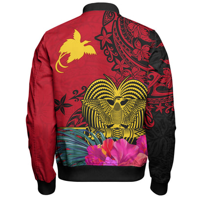 Papua New Guinea Bomber Jacket Flag Tribal Tropical Style