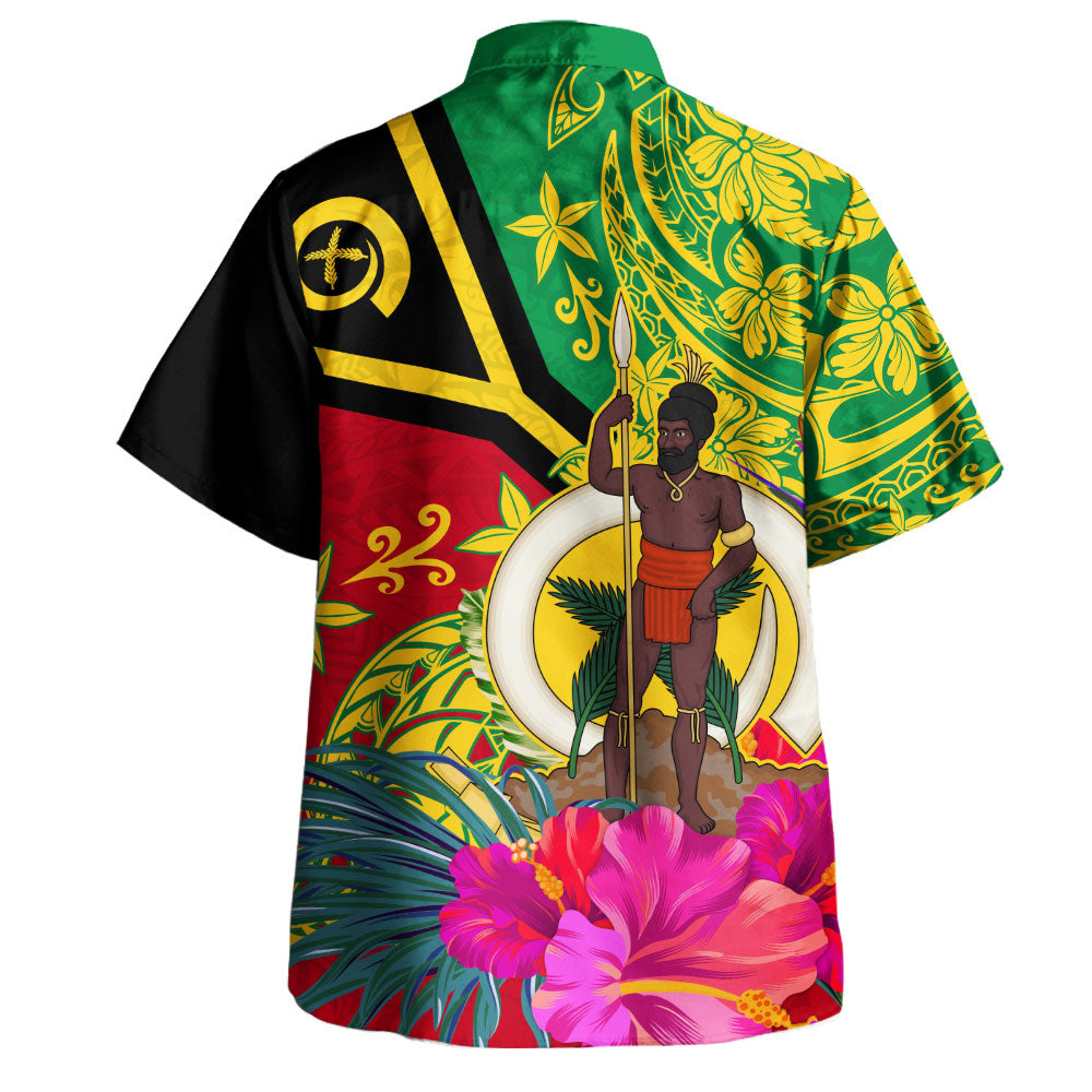 Vanuatu Hawaiian Shirt Flag Tribal Tropical Style