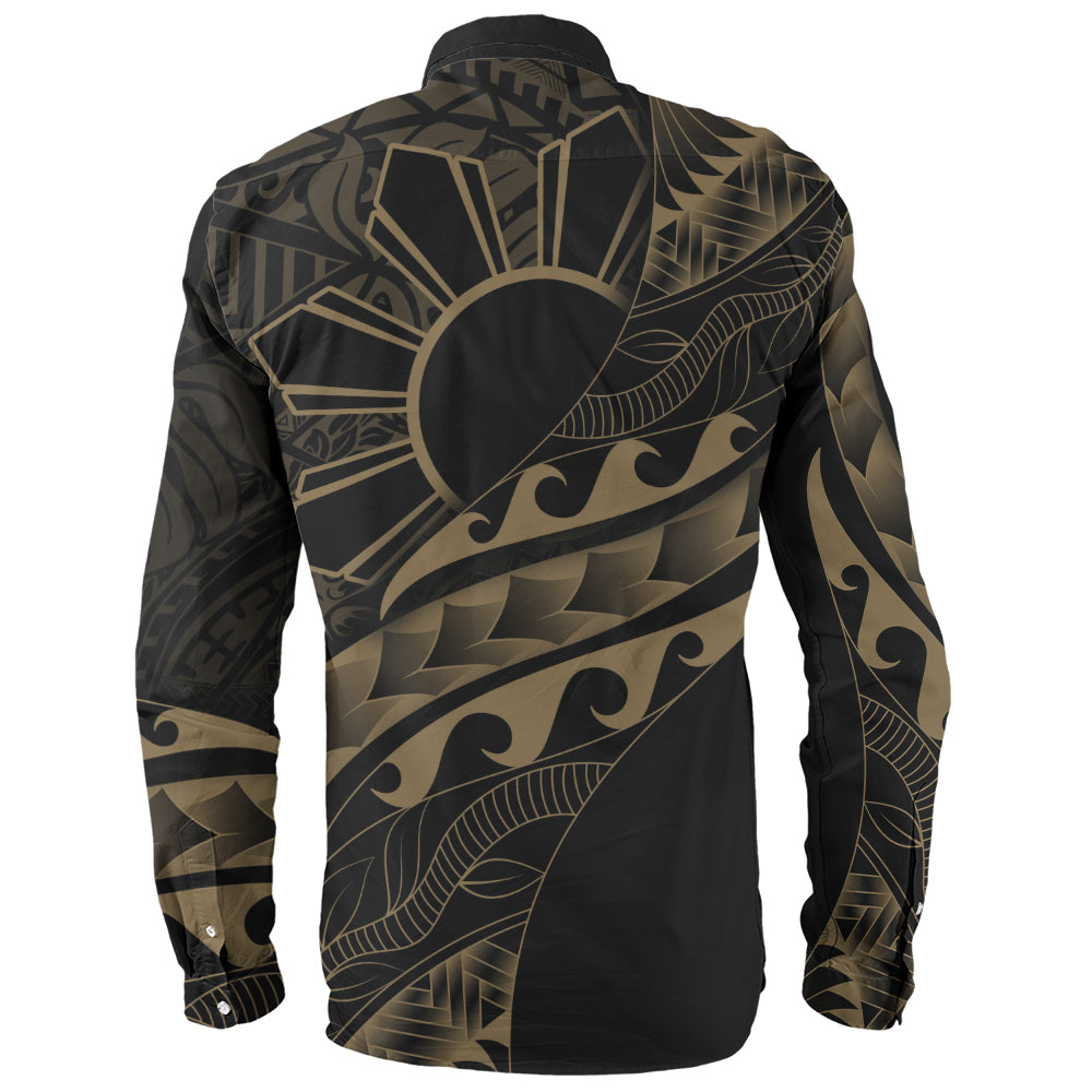 Philippines Filipinos Long Sleeve Shirt Custom Island Tribal Tattoos