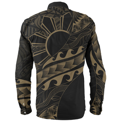 Philippines Filipinos Long Sleeve Shirt Custom Island Tribal Tattoos