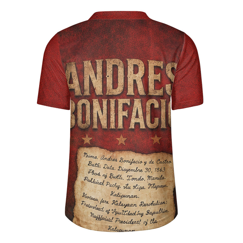 Philippines Filipinos Rugby Jersey Andres Bonifacio Philippine Hero