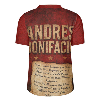 Philippines Filipinos Rugby Jersey Andres Bonifacio Philippine Hero