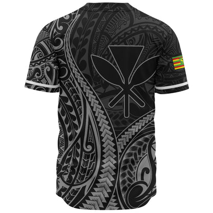 Hawaii Baseball Shirt Polynesian Tribal Tattoo Island Spirit Style