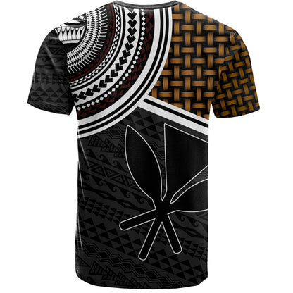 Hawaii T-Shirt Kanaka Maoli Lauhala Pattern Tribal Polyneisan Vintage Style