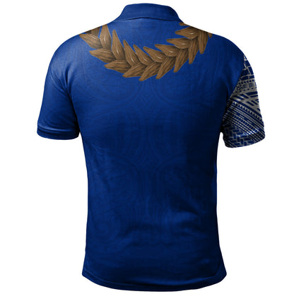 Samoa Polo Shirt Tattoo Roman Reigns With Ula Fala Style Brown