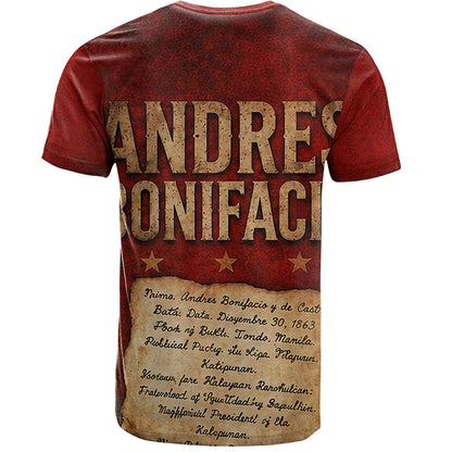 Philippines Filipinos T-Shirt Andres Bonifacio Philippine Hero