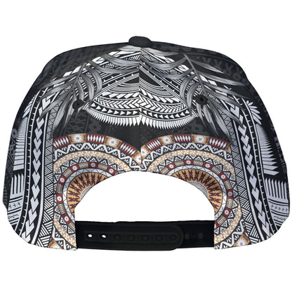 Polynesian Cap Bula Masi Fish Tail Pattern
