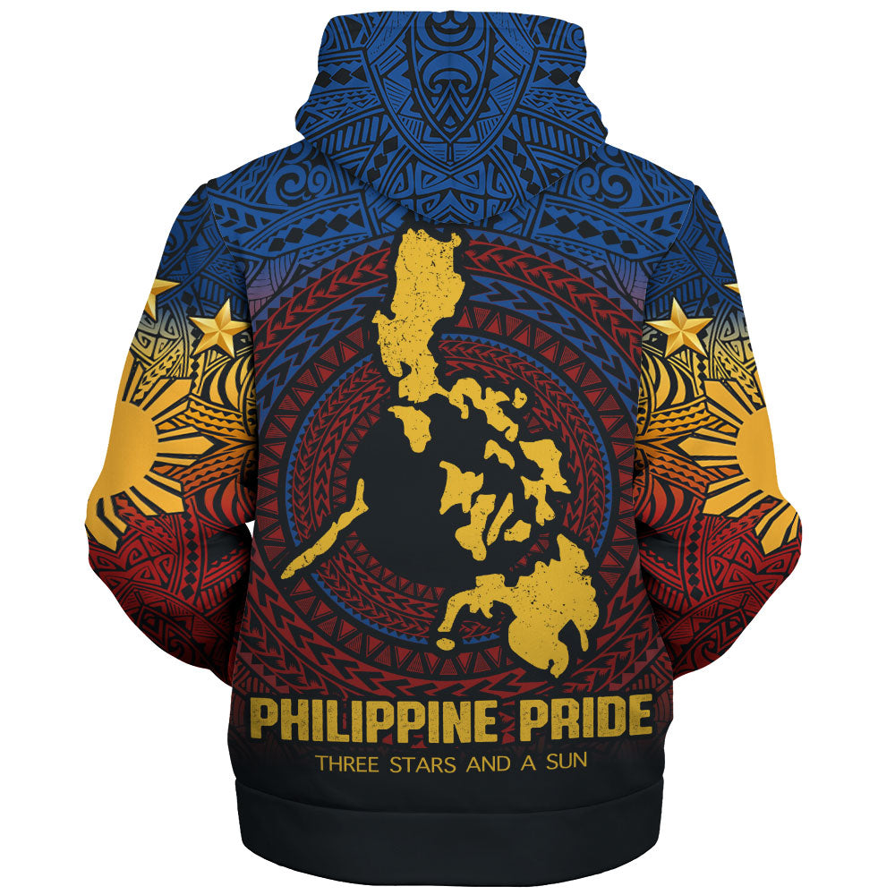 Philippines Filipinos Sherpa Hoodie Philippine Pride Three Stars and A Sun