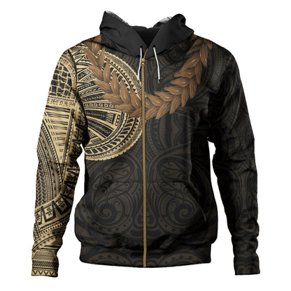 Samoa Hoodie Tattoo Roman Reigns With Ula Fala Style Brown