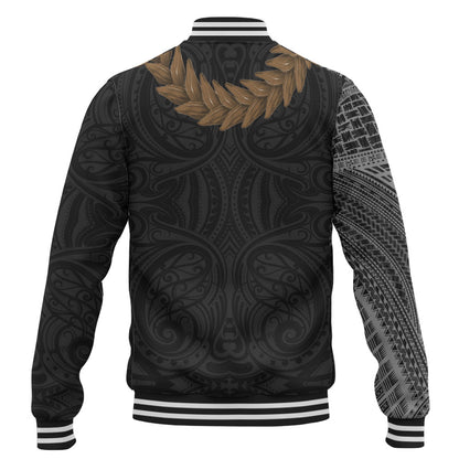 Samoa Baseball Jacket Tattoo Roman Reigns With Ula Fala Style Brown
