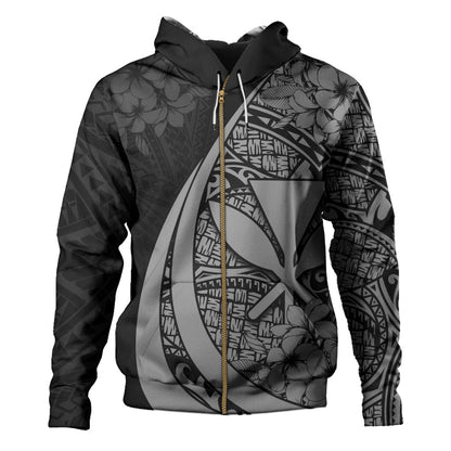 Hawaii Hoodie National Plumeria Flower Symbols Style