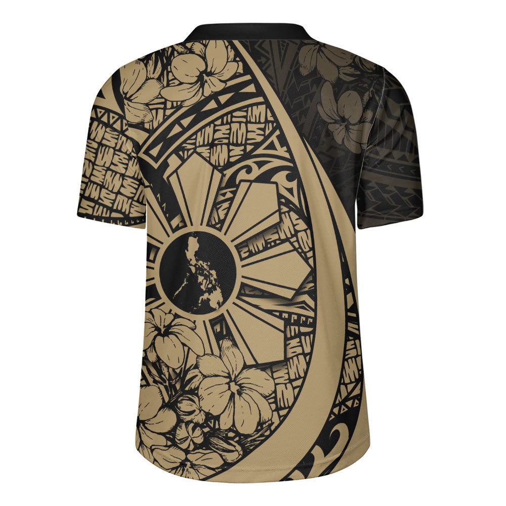 Philippines Filipinos Rugby Jersey Custom National Sampaguita Flower Symbols Style
