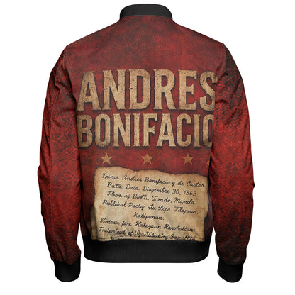 Philippines Filipinos Bomber Jacket Andres Bonifacio Philippine Hero