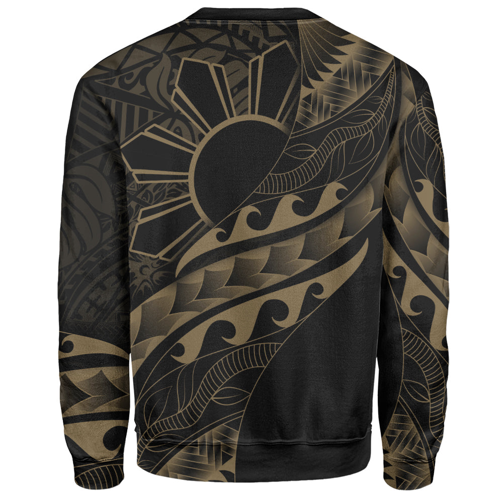 Philippines Filipinos Sweatshirt Custom Island Tribal Tattoos