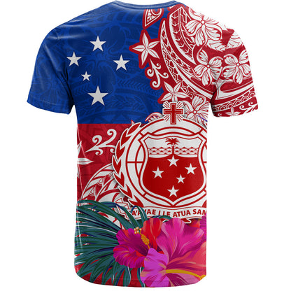 Samoa T-Shirt Flag Tribal Tropical Style