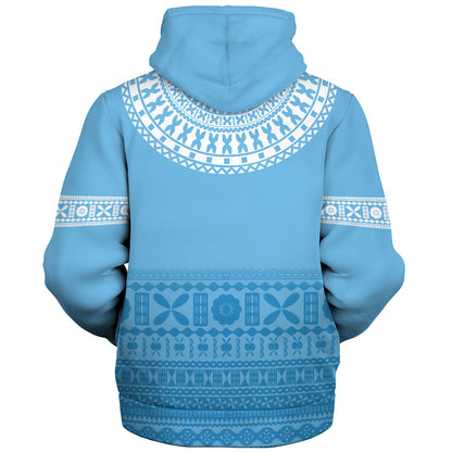 Fiji Sherpa Hoodie Bula Pattern Classic Style