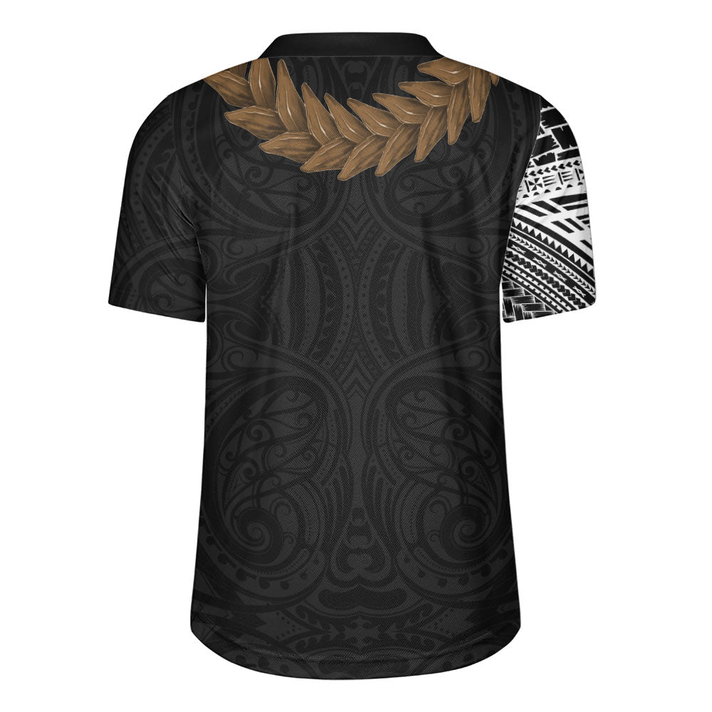 Samoa Rugby Jersey Tattoo Roman Reigns With Ula Fala Style Brown