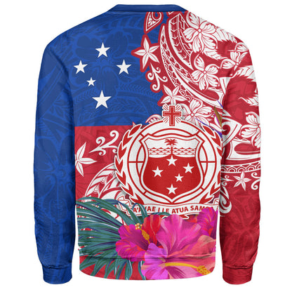 Samoa Sweatshirt Flag Tribal Tropical Style