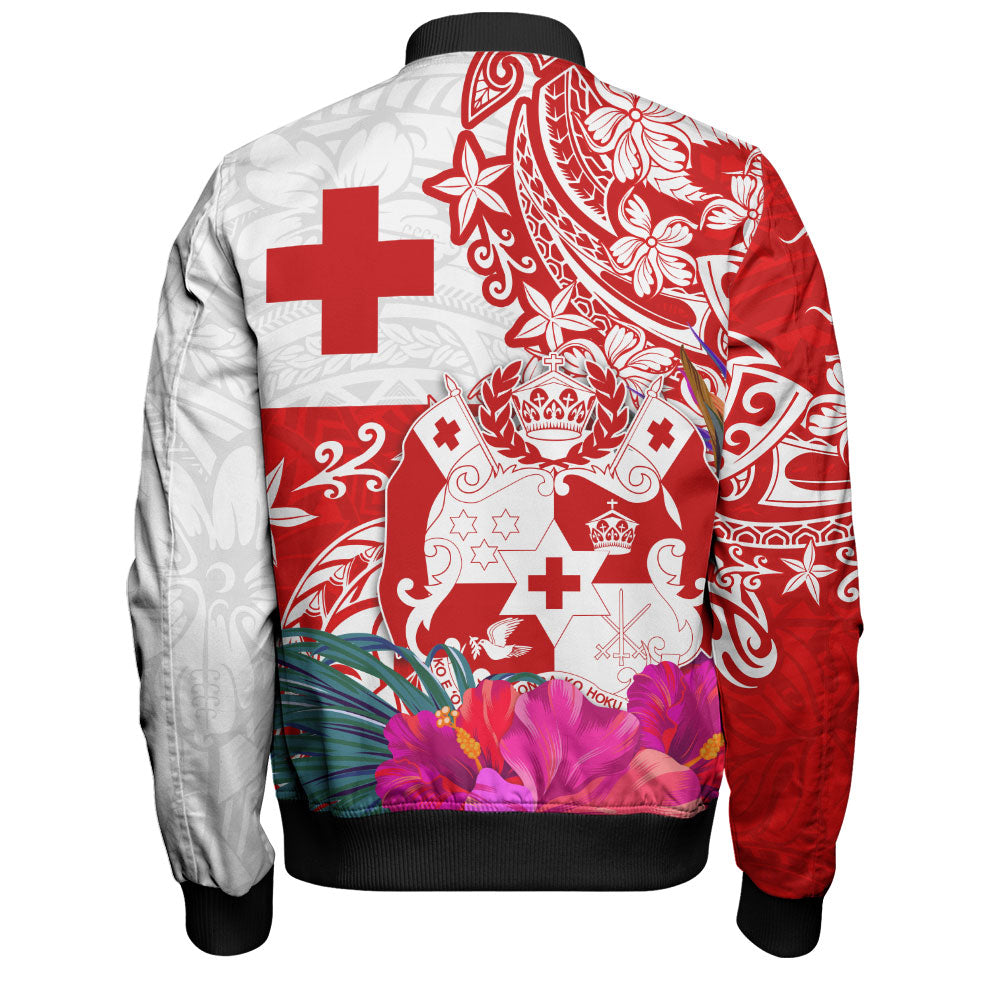 Tonga Bomber Jacket Flag Tribal Tropical Style